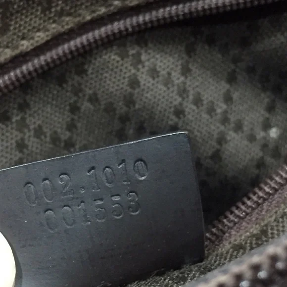 ❤️SOLD❤️Gucci brown and black monogram nylon bamboo handle vintage tote bag - Picture 14 of 14